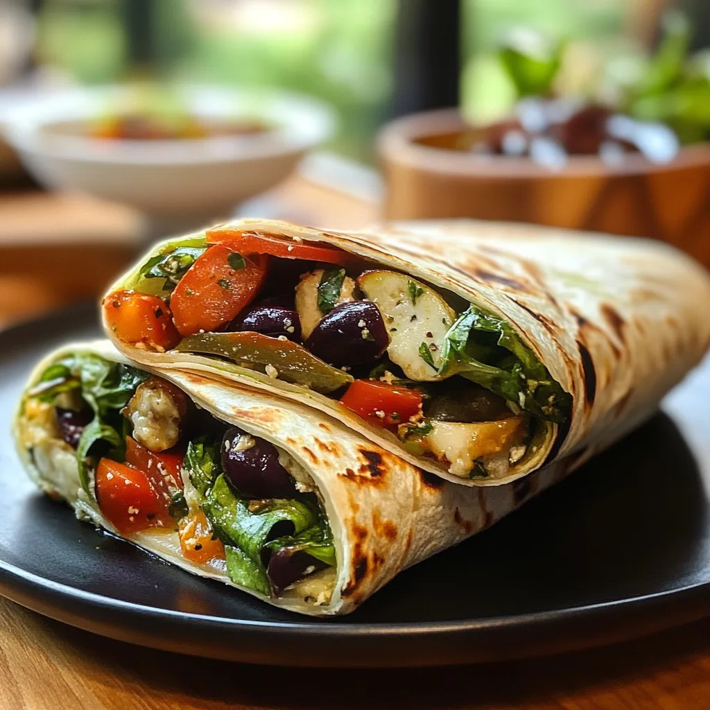 Mediterranean Veggie Wrap
